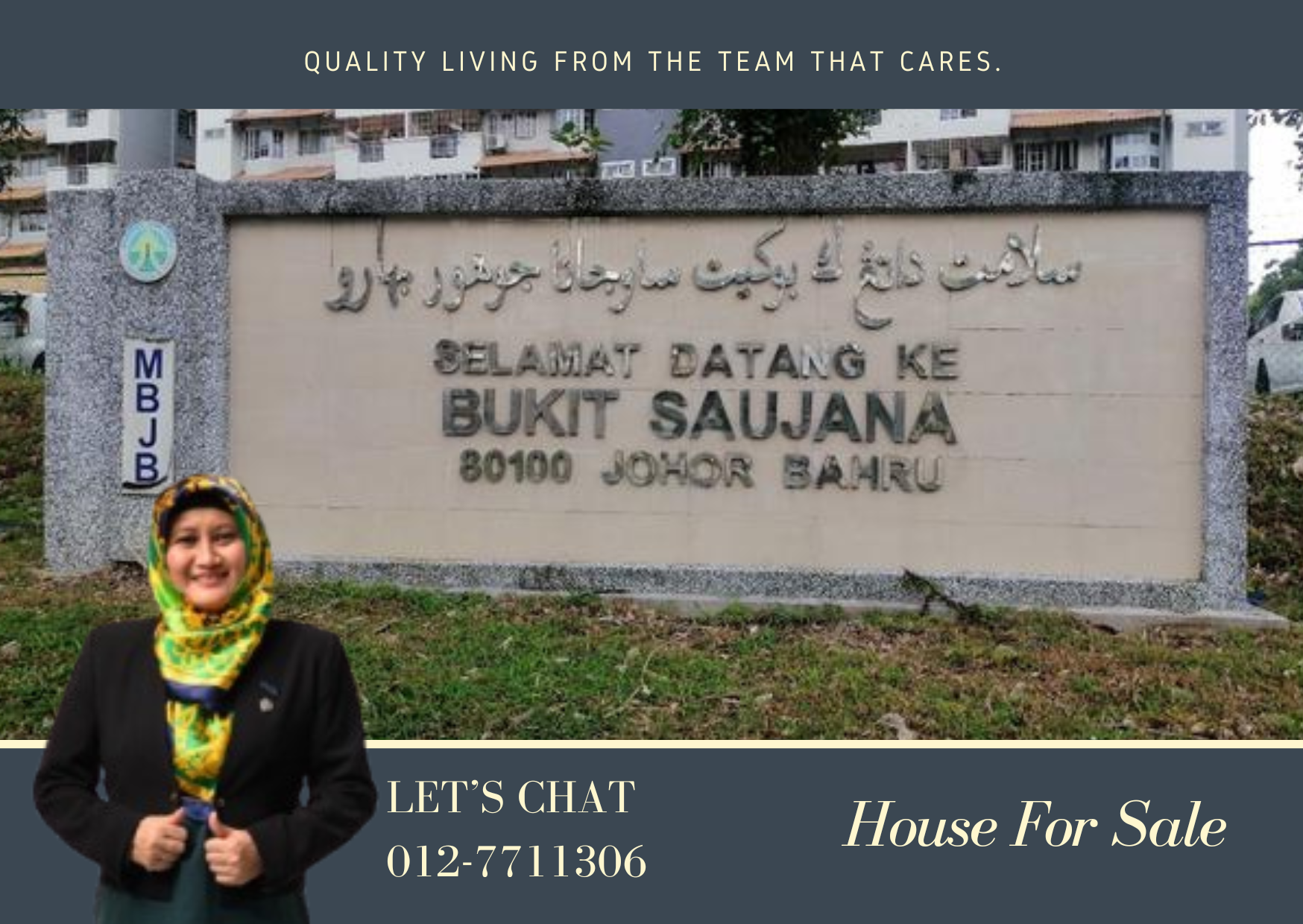 APARTMENT BUKIT SAUJANA, JOHOR FOR SALE - 5 MINUTE TO CIQ