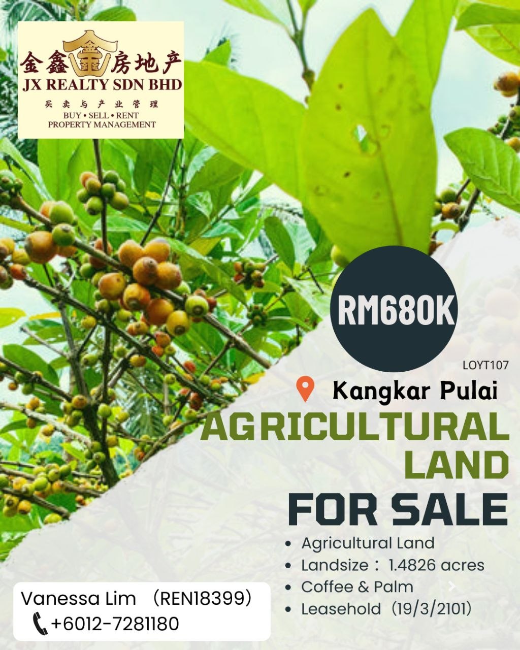 Agricultural Land / Kangkar Pulai